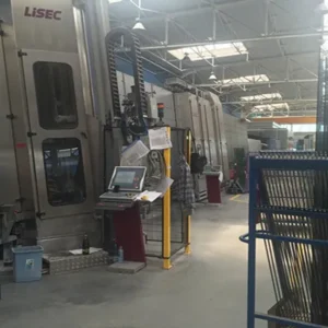 Lisec Tempering Furnace Including Waterjet, KSR Robot with Washing Machine